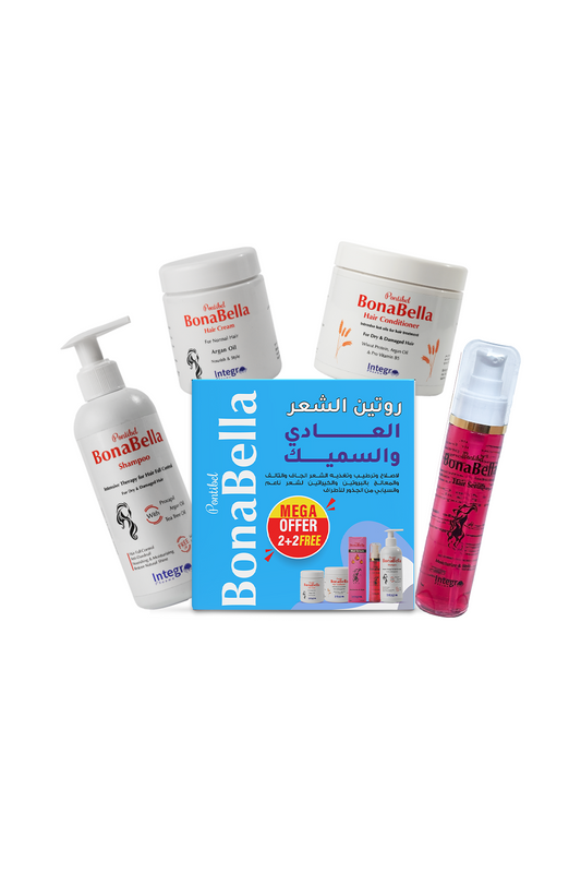 روتين العناية بشعر بونابيلا العادي والكثيف